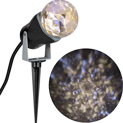 LightShow RARE LED Frozen Fire Projection Kaleidoscope Outdoor Christmas Spotlight Stake Lawn Decoration 